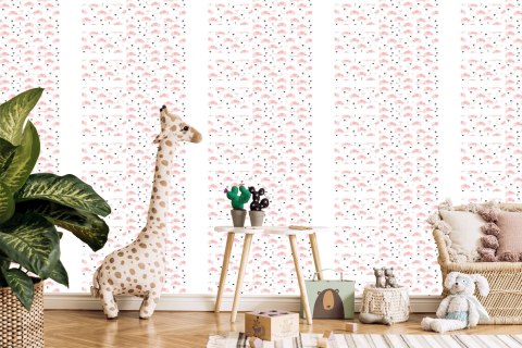 Tapeta Dla Dzieci - Słoniki I Serduszka