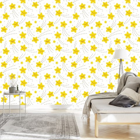 Tapeta Dla Dzieci - Wesołe Gwiazdki