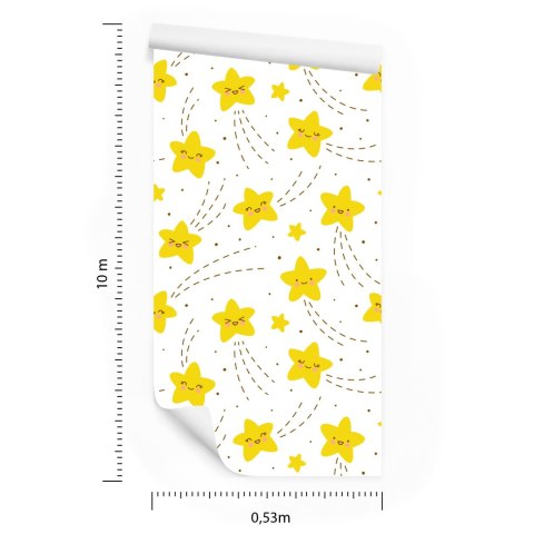 Tapeta Dla Dzieci - Wesołe Gwiazdki