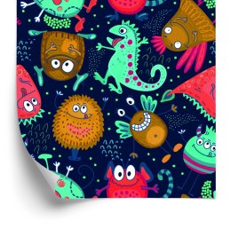 Tapeta Dla Dzieci - Zabawne Potworki I Kosmici