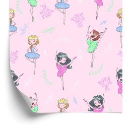 Tapeta Dla Dziewczynki Tancerki, Kwiaty, Zieleń