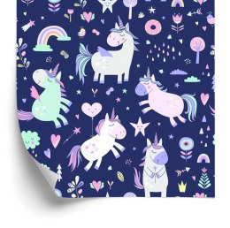 Tapeta Do Pokoju Dziewczynki Jednorożce, Gwiazdki