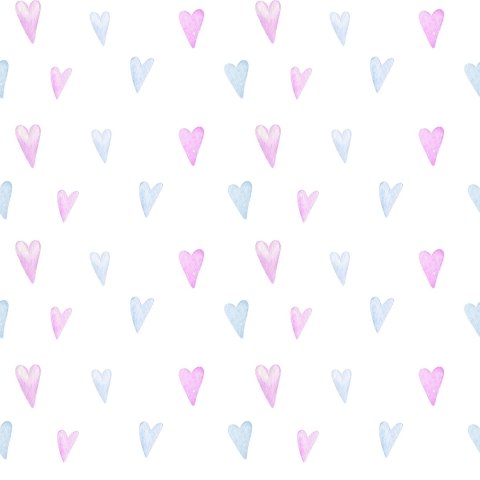 Tapeta Do Pokoju Dziewczynki Małe Pastelowe Serca