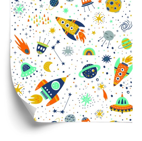 Tapeta Dziecięca Planety Statki Kosmiczne Kosmos