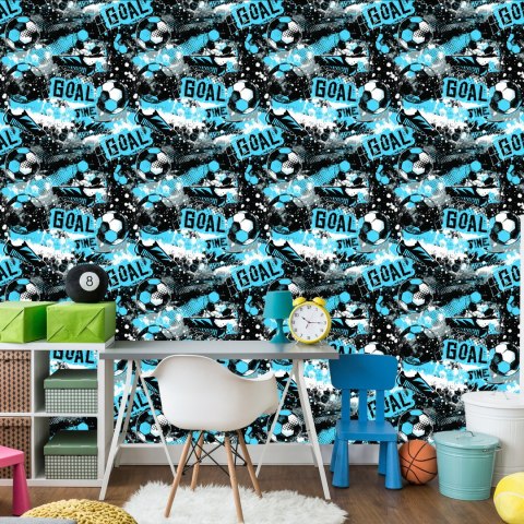 Tapeta Kolorowa Piłkarska Abstrakcja