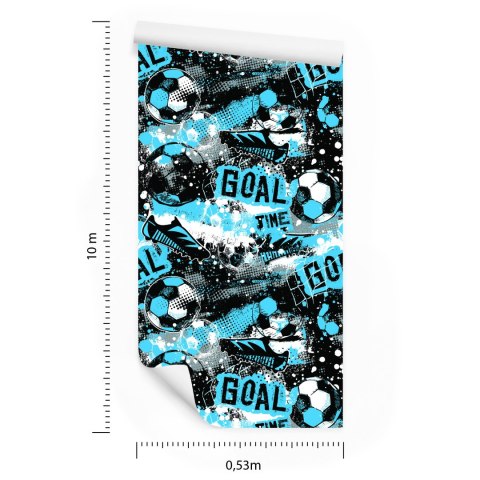 Tapeta Kolorowa Piłkarska Abstrakcja