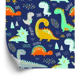 Tapeta Kolorowe Dinozaury Zwierzęta, Pokój Chłopca