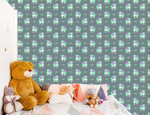 Tapeta Kolorowe Pegazy