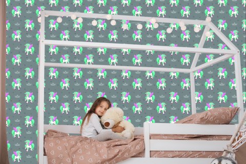 Tapeta Kolorowe Pegazy