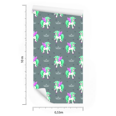 Tapeta Kolorowe Pegazy