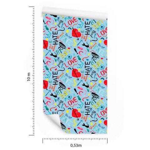 Tapeta Kolorowe Wzory Malowane Akwarelą