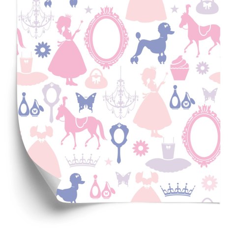 Tapeta Księżniczki, Pieski, Konie Pokój Dziewczęcy