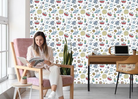 Tapeta Planety Gwiazdy I Ufo