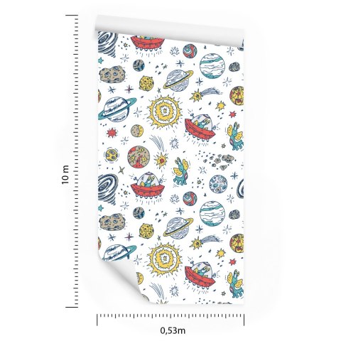 Tapeta Planety Gwiazdy I Ufo