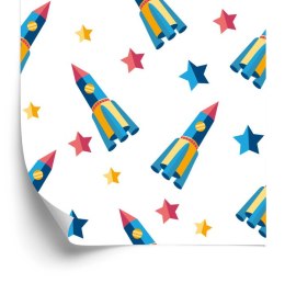 Tapeta Statki Kosmiczne Gwiazdki Do Pokoju Dziecka