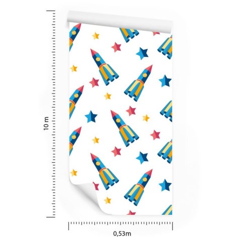 Tapeta Statki Kosmiczne Gwiazdki Do Pokoju Dziecka