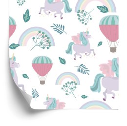 Tapeta Balony Na Tle Tęczy