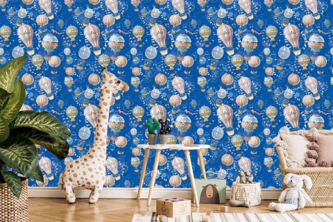 Tapeta Balony Z Niebieskim Tłem