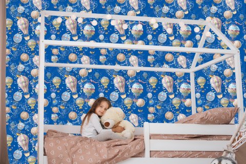 Tapeta Balony Z Niebieskim Tłem