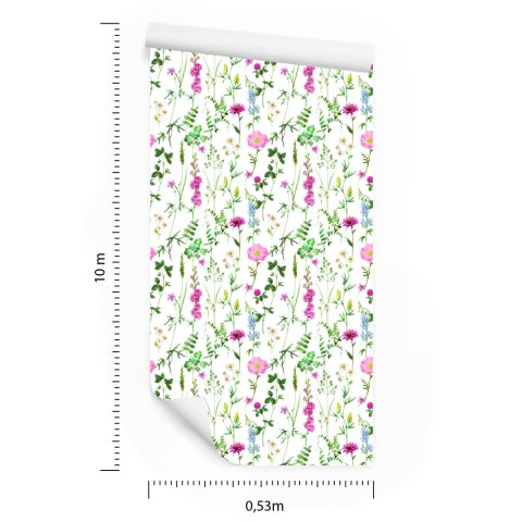 Tapeta Delikatne Polne Rośliny