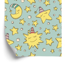 Tapeta Dla Dzieci - Gwiazdki I Księżyce