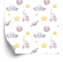 Tapeta Dla Dzieci - Gwiazdki, Planety, Rakiety