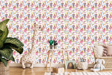 Tapeta Dla Dzieci, Jednorożce, Księżniczki Z Bajki