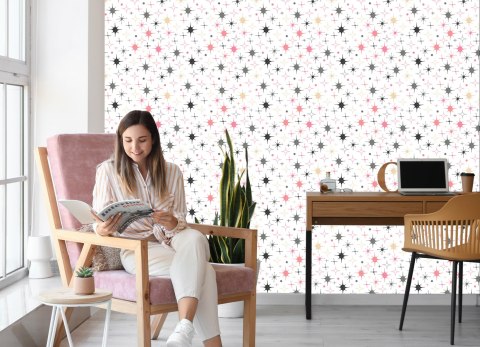 Tapeta Dla Dzieci - Kolorowe Gwiazdki