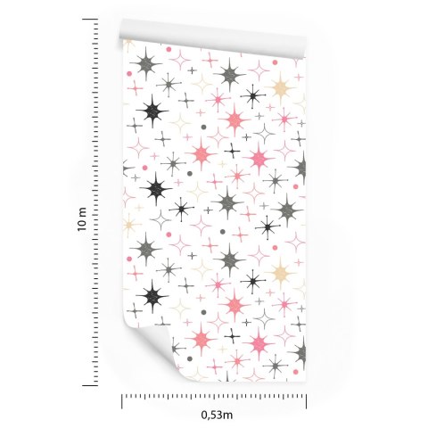 Tapeta Dla Dzieci - Kolorowe Gwiazdki