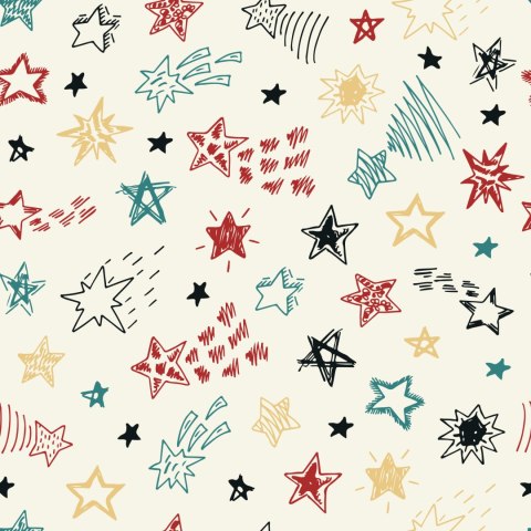 Tapeta Dla Dzieci - Kolorowe Gwiazdki