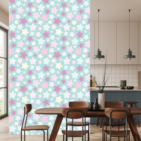 Tapeta Dla Dzieci - Piękne Kolorowe Gwiazdki