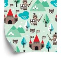 Tapeta Dla Dzieci, Rycerze, Drzewa, Zieleń, Zamek