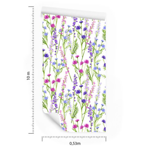 Tapeta Do Jadalni Wiosenne Kwiaty Dzikie Rośliny