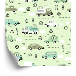 Tapeta Do Pokoju Dziecka, Samochody, Zwierzątka