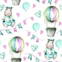 Tapeta Hipopotamy Przy Balonach
