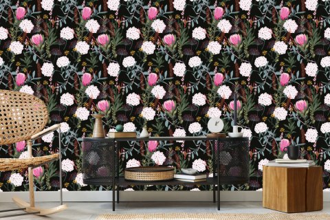 Tapeta Kolaż Kwiatowy