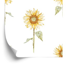Tapeta Malowane Słoneczniki Vintage