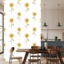 Tapeta Malowane Słoneczniki Vintage
