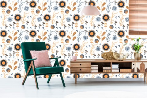 Tapeta Minimalistyczne Słoneczniki