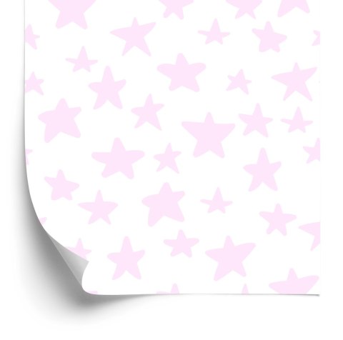 Tapeta Różowe Gwiazdki
