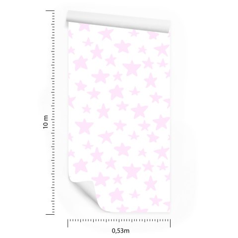 Tapeta Różowe Gwiazdki