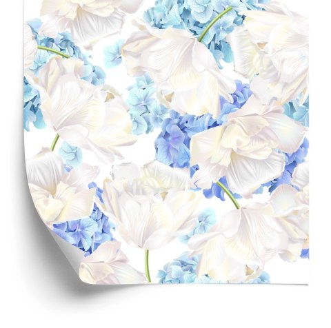 Tapeta Tulipany Z Hortensją