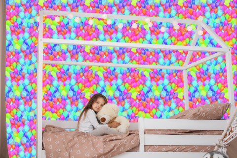Tapeta Wielobarwne Balony