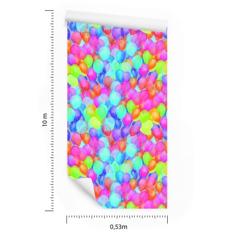 Tapeta Wielobarwne Balony