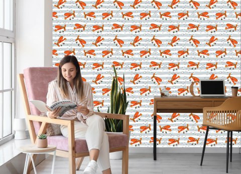 Tapeta Bajkowe Samoloty Retro