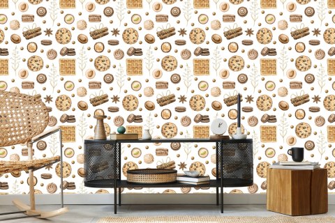 Tapeta Kolorowe Ciasteczka Z Cynamonem