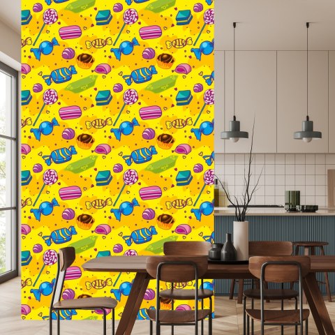 Tapeta Kolorowe Komiksowe Słodycze