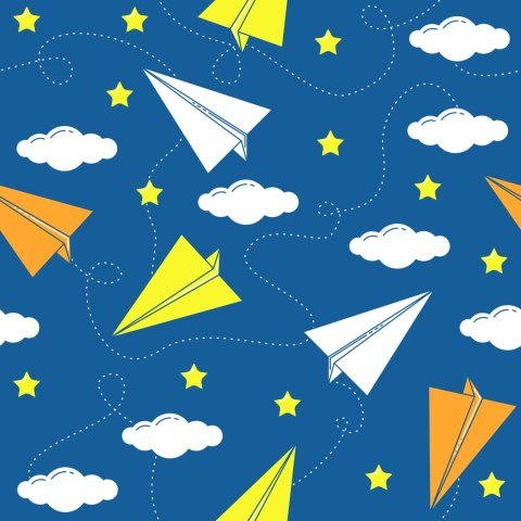 Tapeta Kolorowe Papierowe Samoloty