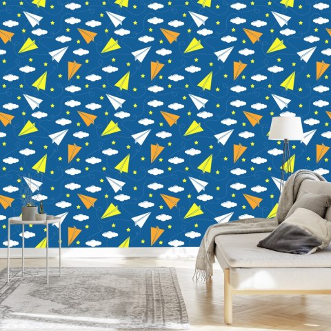 Tapeta Kolorowe Papierowe Samoloty