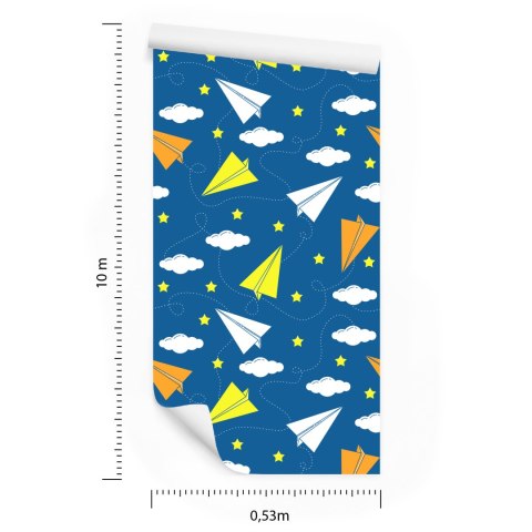 Tapeta Kolorowe Papierowe Samoloty